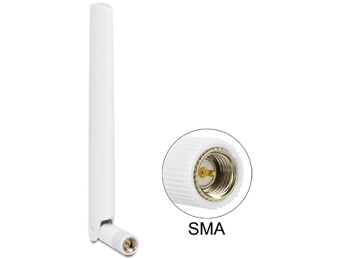 Delock_LTE_Antenne_SMA_Stecker_1_-_2_5_dBi_omnidirektional_mit_Kippgelenk_wei____1_e965c540