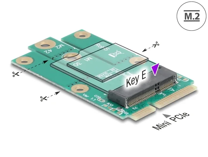 Delock_Adapter_Mini_PCIe_Stecker_zu_M_2_Key_E_Slot__1