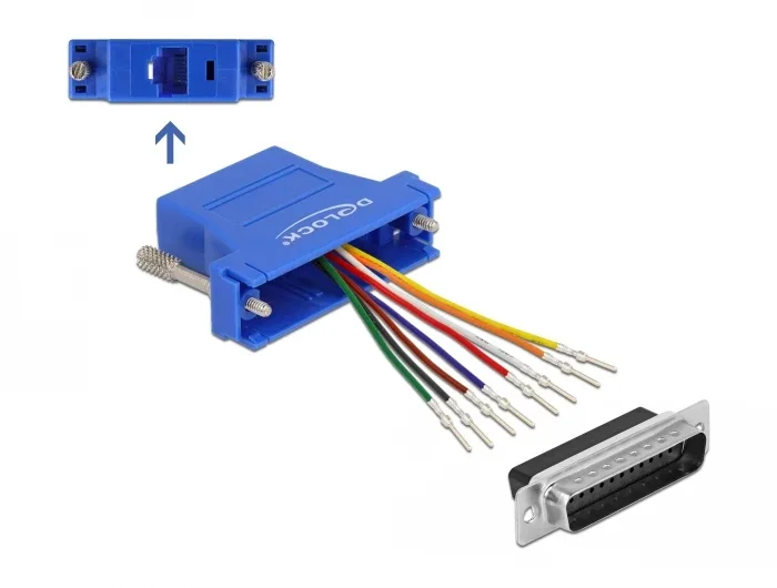 Delock_Adapter_D-Sub_25_Pin_Stecker_zu_RJ45_Buchse_Montagesatz_blau__1_9d4f48b2