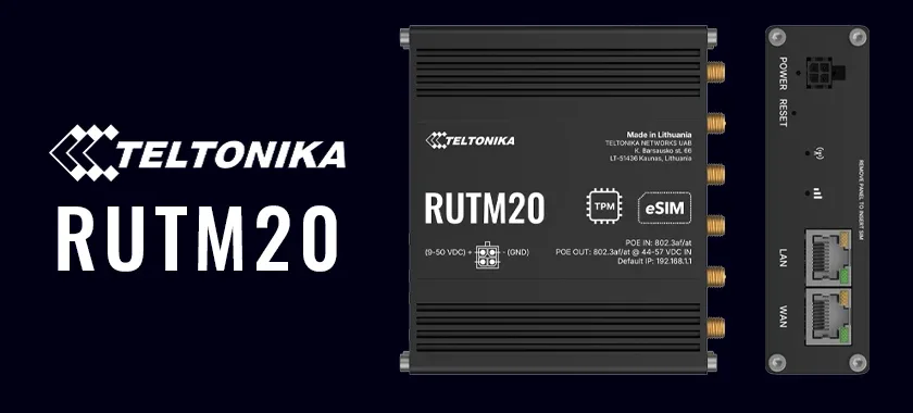 Teltonika RUTM20 5G-Router | ESIM und Global