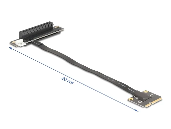 Delock_Adapter_Mini_PCIe_Stecker_zu_PCIe_3_0_x8_Slot_90___gewinkelt_mit_Kabel_20_cm__2_ed4d66d9